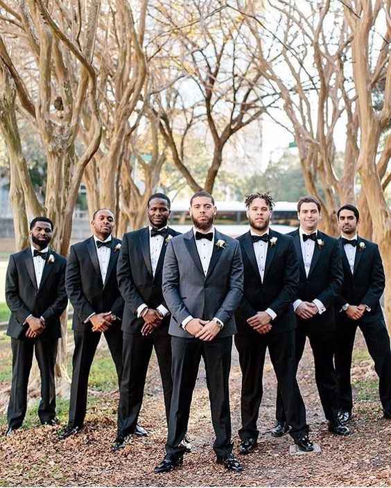 Look groomsmen