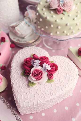 Pasteles de corazón
