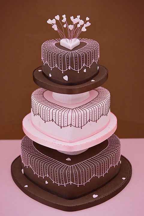 Pasteles de corazón