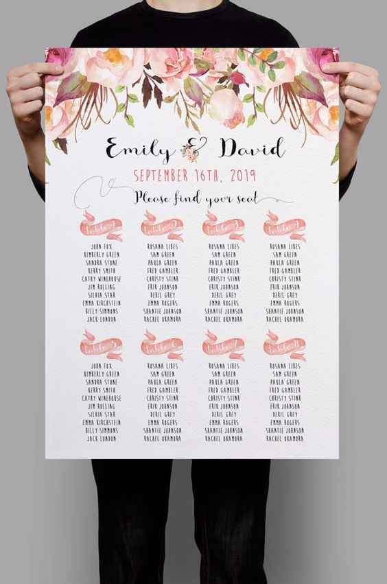 💟 Usar sitting plan