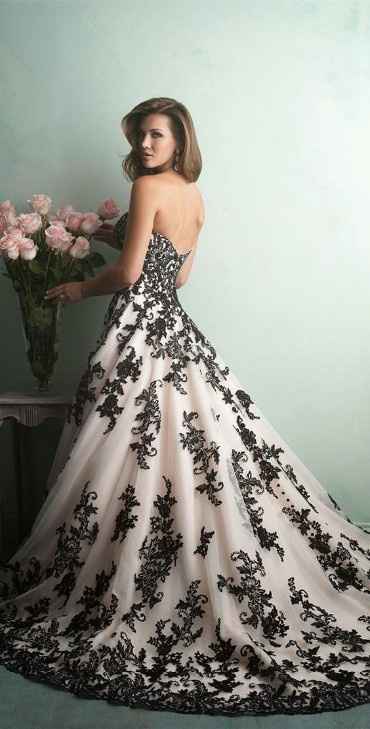 Vestidos blanco y negro