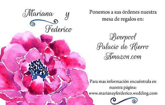 Mesa de regalos