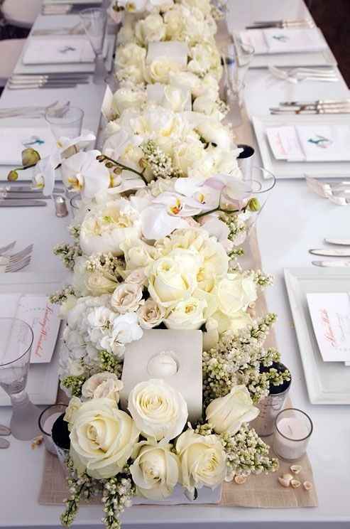 Caminos de mesa florales