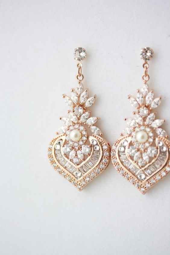 Rose gold earrings 