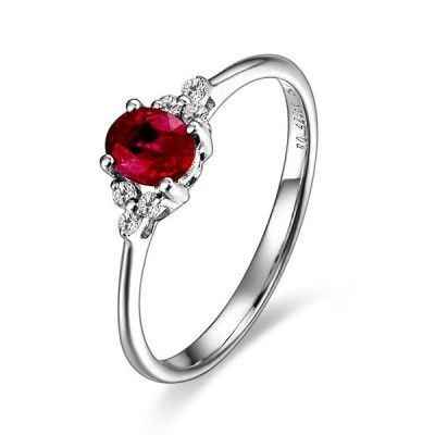 10 anillos de compromiso rojo rubí ❣
