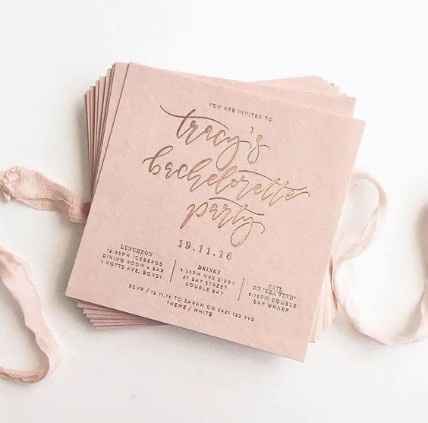 Invitaciones de despedida de soltera