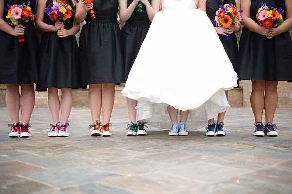 Tenis para el día de la boda