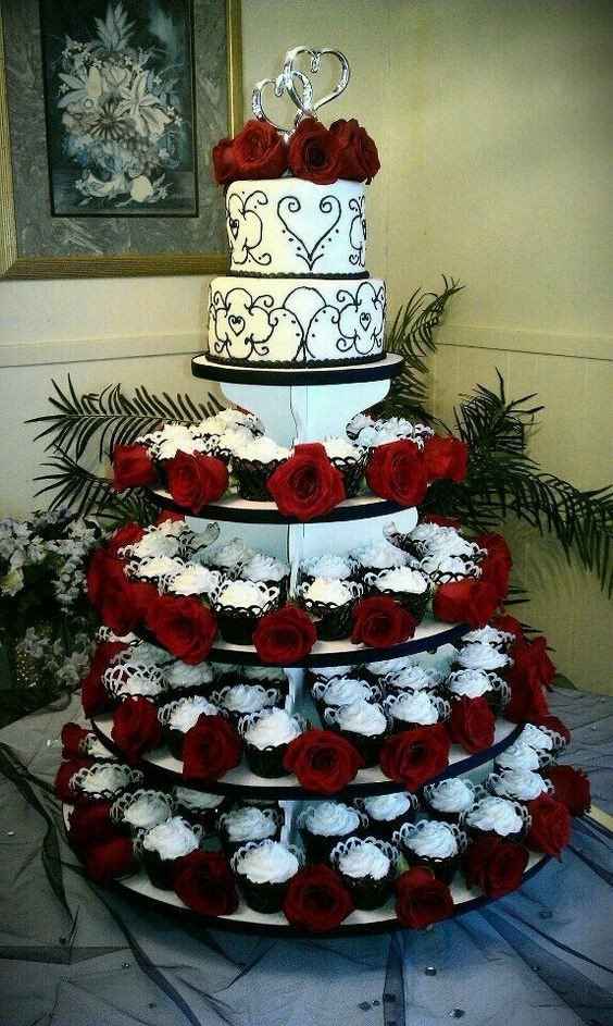 Pasteles de boda en negro, rojo y blanco! - Foro Organizar una boda -  