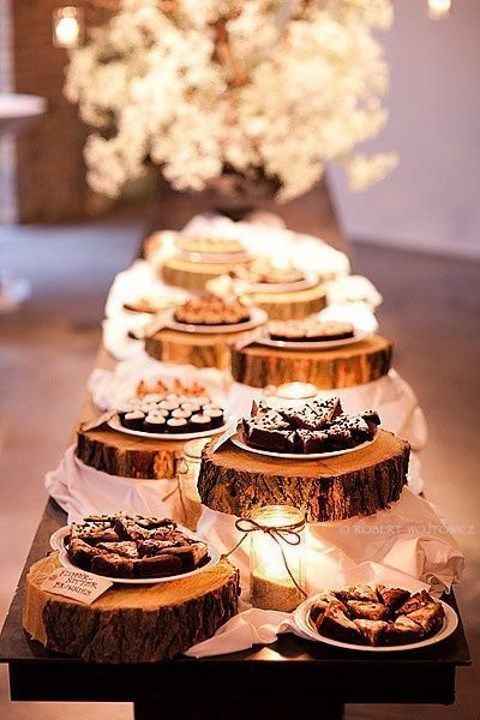 Brownies para la boda