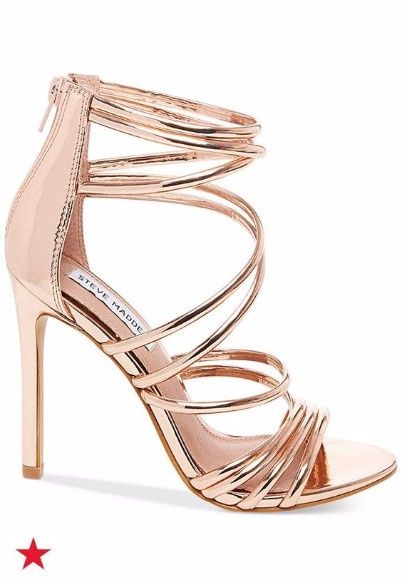 Tacones rose gold