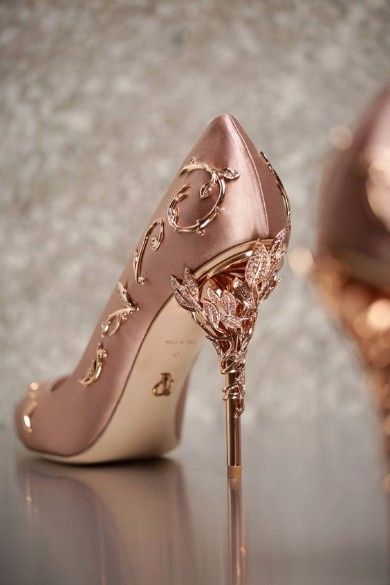 Tacones rose gold
