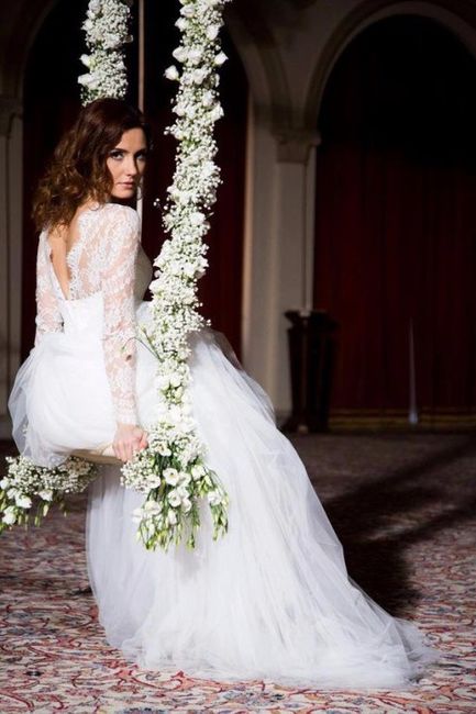 Baloiços com flores para o casamento 2