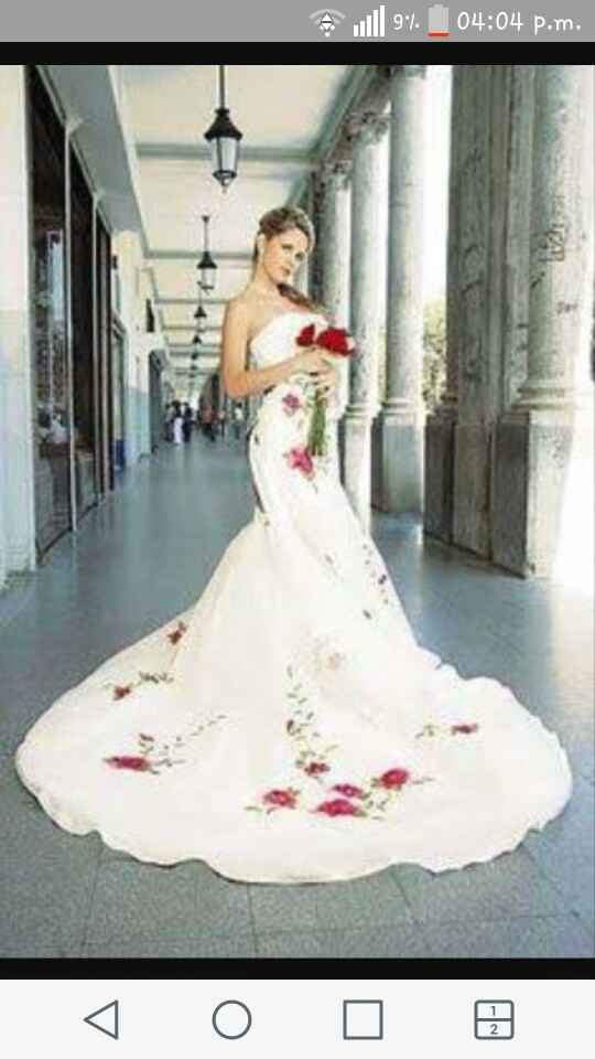 Vestido novia toques mexicanos - 2