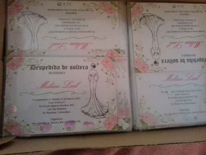 Mis invitaciones de despedida! - 1