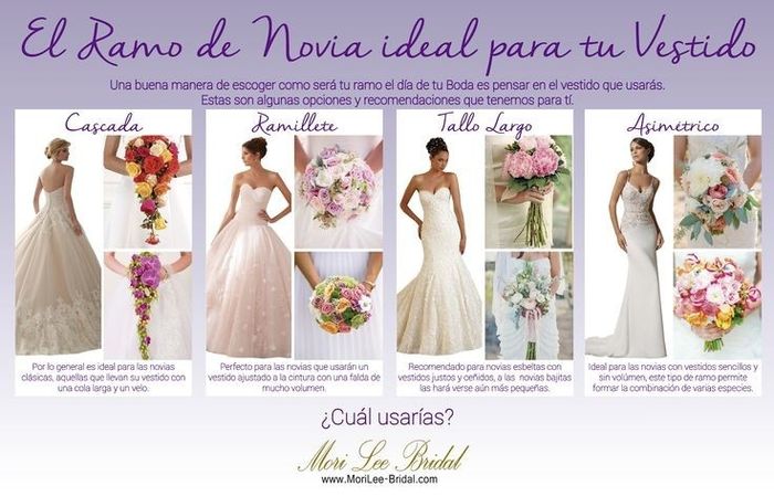 Ramo de acuerdo al vestido