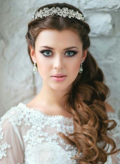 Tiara O Tocado Cabello Suelto O Recogido Foro Moda Nupcial Bodas Com Mx