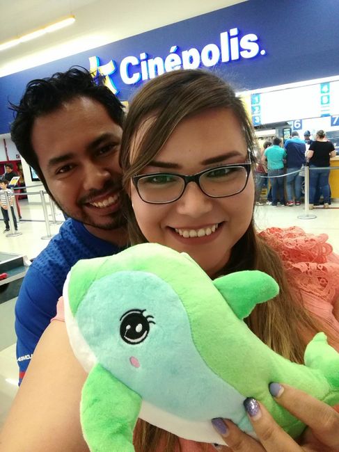 El peluche que nos ganamos jajajaa