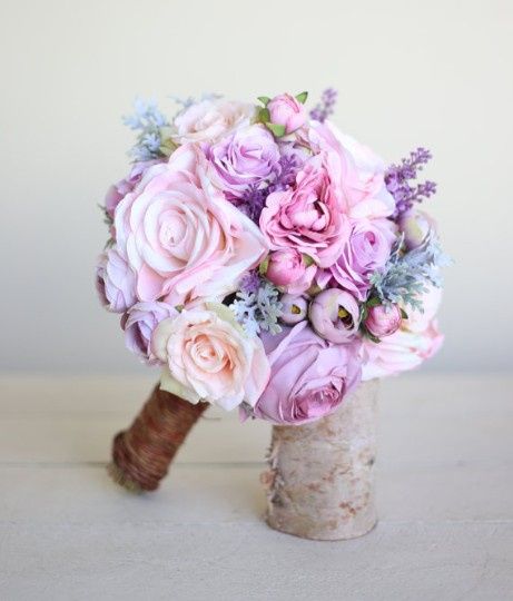 Ramos de novia en tonos lilas 11