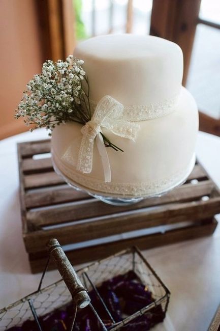 Pastel para una boda civil pequeña 2