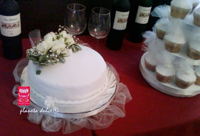 Pastel para una boda civil pequeña 5