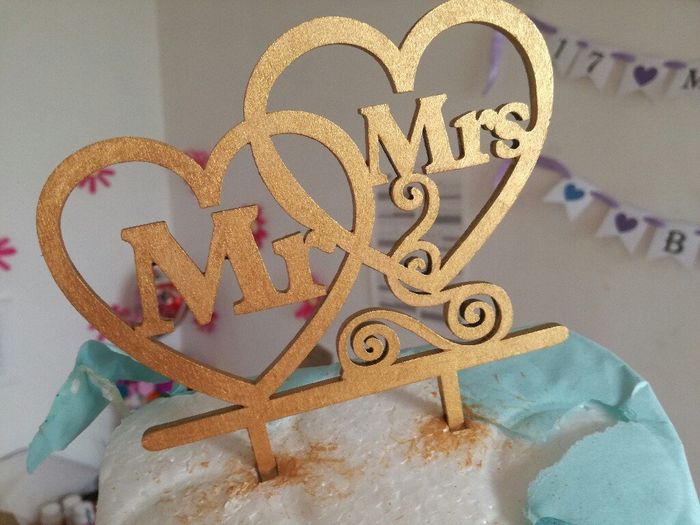 Cake topper sencillo 🤗💜 - 2