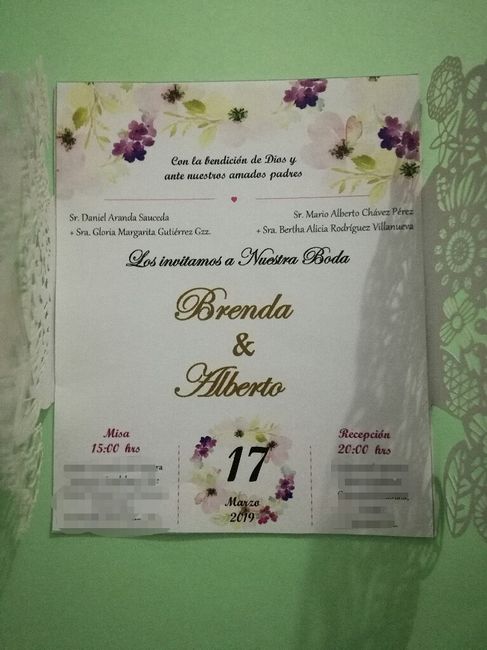 Diseño de invitación, parte 3 - 1