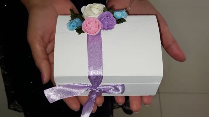 Cajitas diy para anillos, lazo y arras - 4
