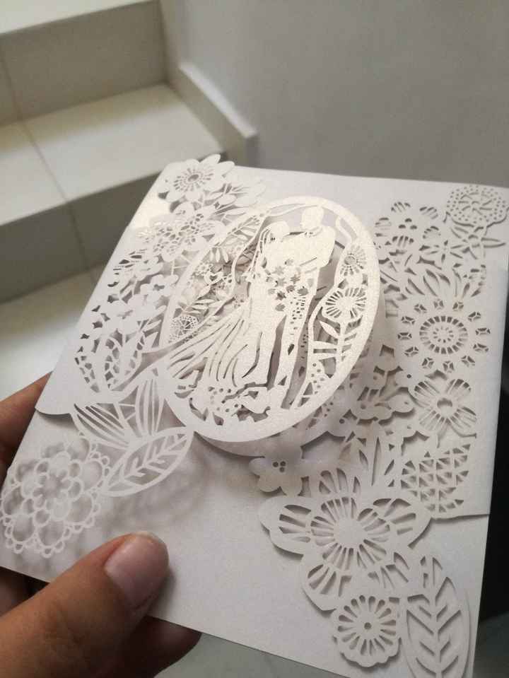 Invitacion con imagen de novios