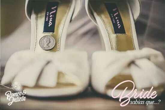 Moneda en zapato de la novia - 1