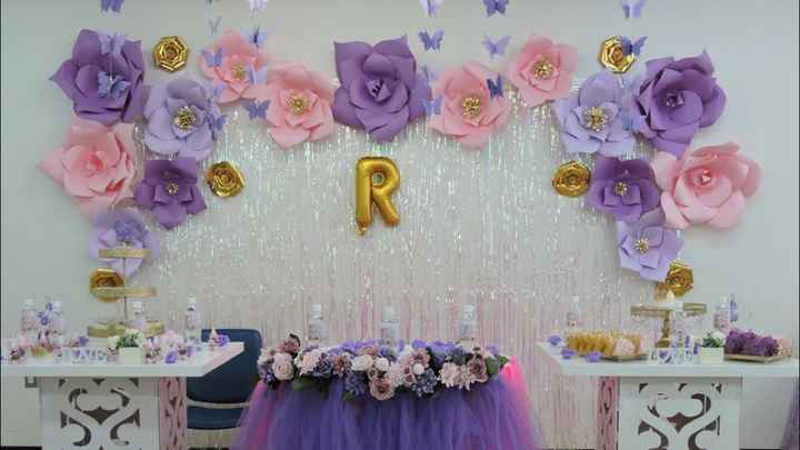 mi idea de decoracion de la mesa del pastel