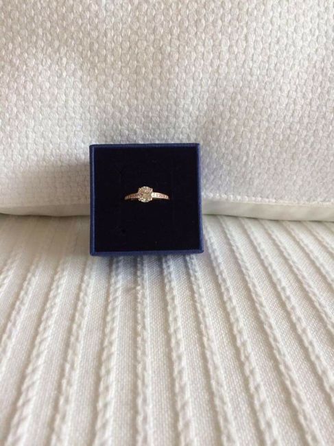  ¿blanco o amarillo? Anillo de compromiso - 1