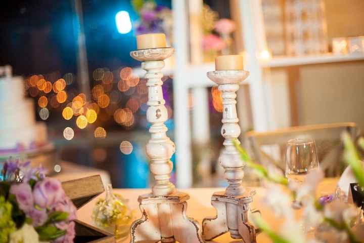 Mesa de novios detalle