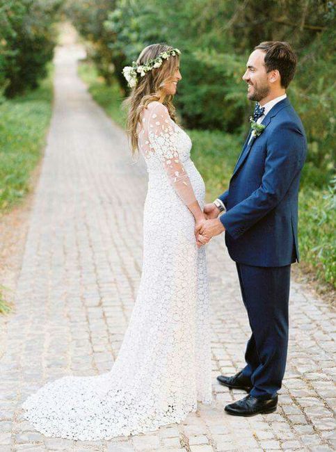 Vestidos para brides embarazadas - 1