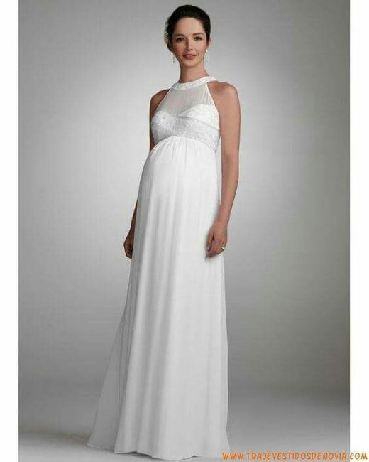 Vestidos para brides embarazadas - 13