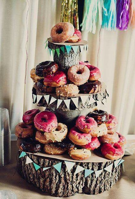 Pastel de donas. - 5