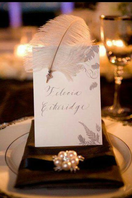 Inspiración: boda con plumas. - 16