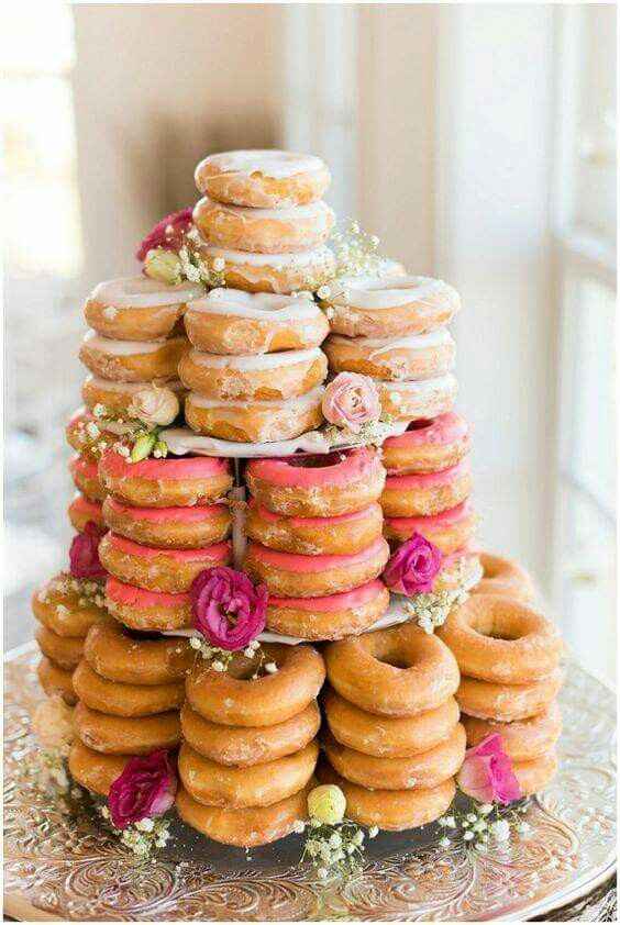 Pastel de donas. - 3