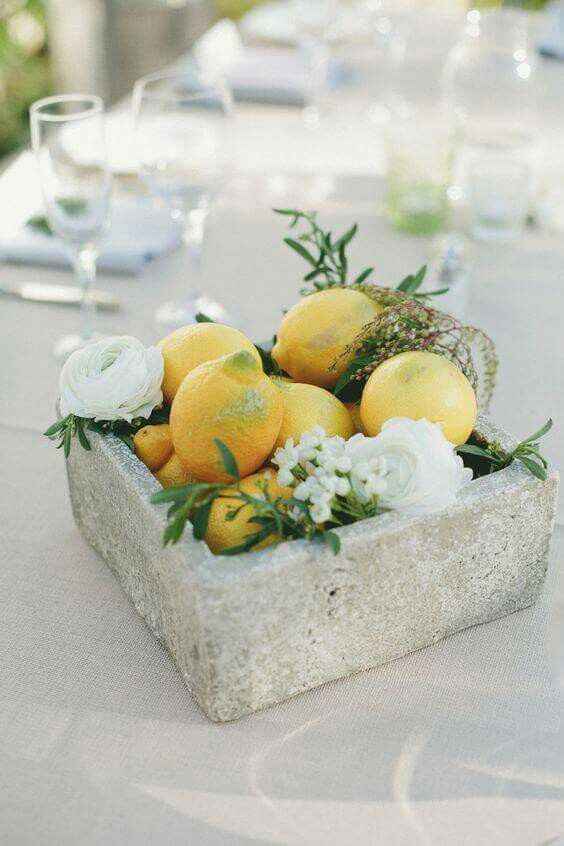 Centros de mesa con frutos - 2