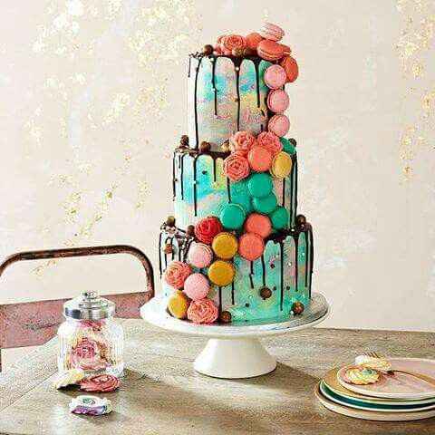 Pastel de macarrons - 5