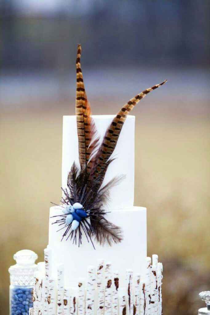 Inspiración: boda con plumas. - 6