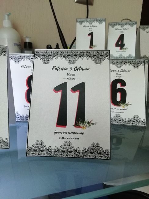 Mis Numeradores de mesa - 2