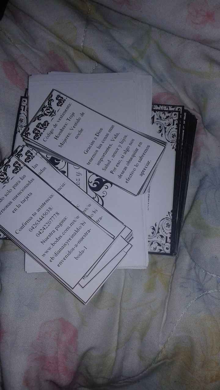 tarjetas de la parte de adentro