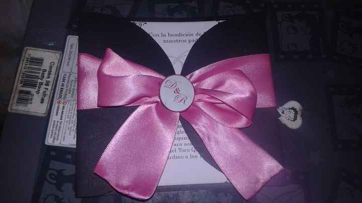 mi primera tarjeta con el lazo mas pequeño