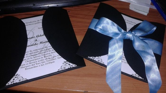 así están quedando mis invitaciones
