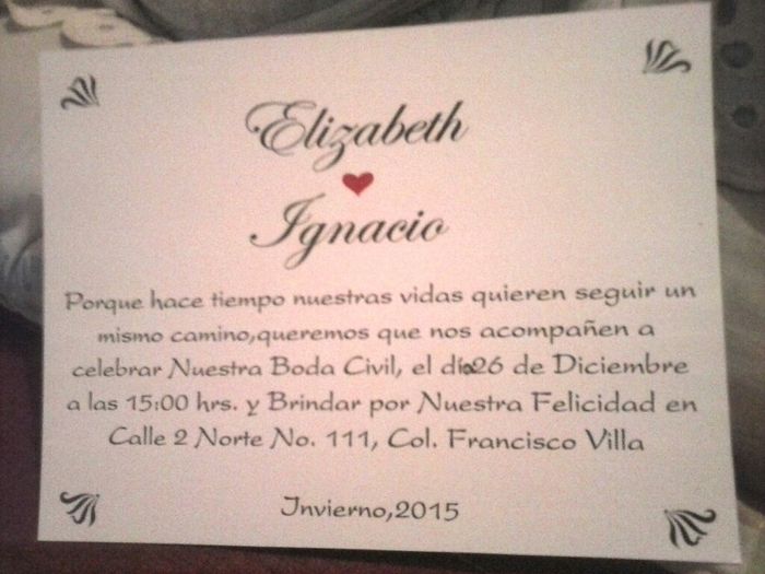 Invitaciones sin ceremonia religiosa... pido su ayuda! - 2