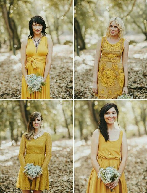 Combinaciones de colores en amarillo mostaza y verde olivo - 1