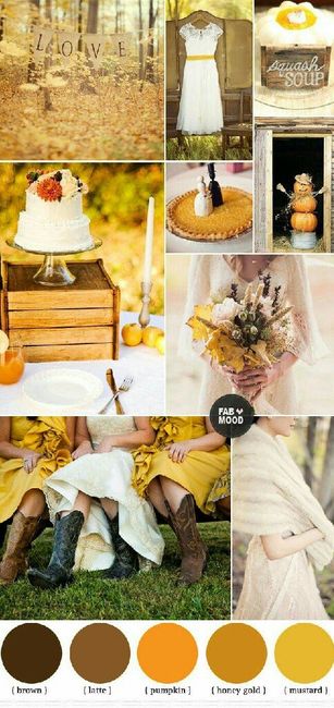 Combinaciones de colores en amarillo mostaza y verde olivo - 4