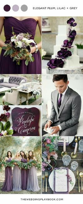 Combinaciones de colores en morado, lila, púrpura... - 3