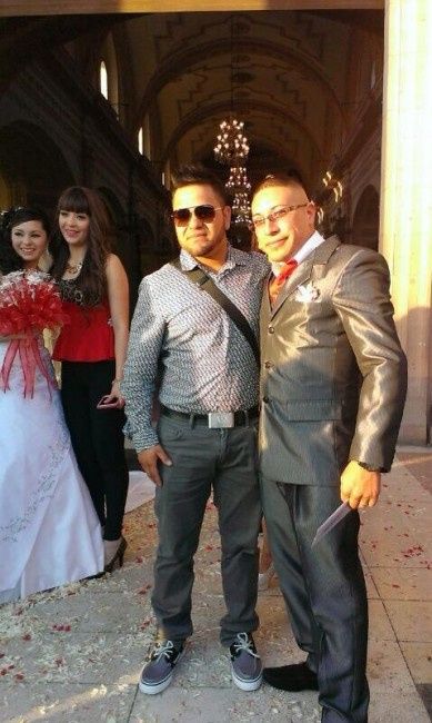 mi esposo con el padrino d anillos