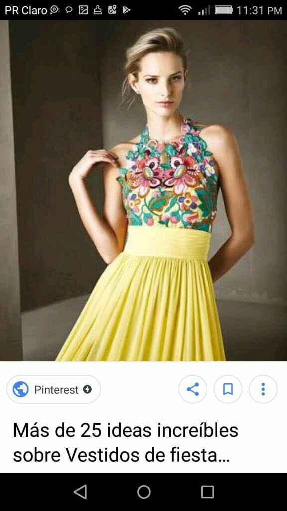  Vestido de damas. - 2